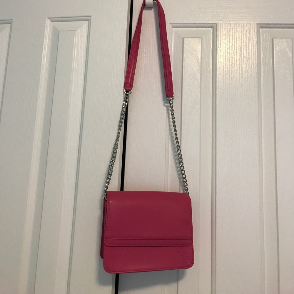 Pink cross body bag