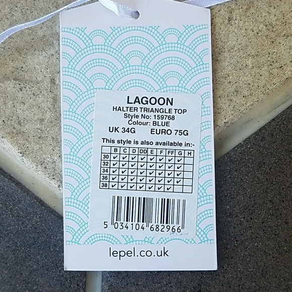 Lepel Lagoon Triangle Halter Bikini Top - Picture 6 of 6