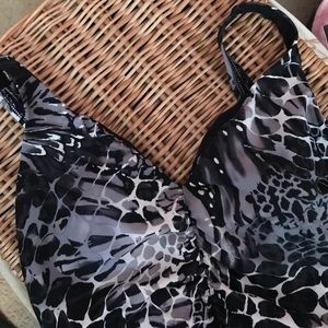 Animal-Print Inspired One Piece Bathing Suit