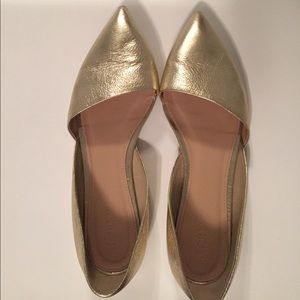 Jcrew Gold Flats