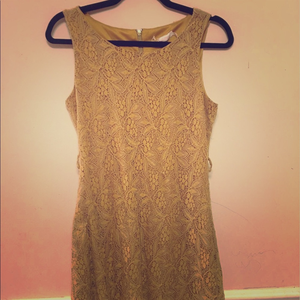 Mustard Color Dress Blu Pepper