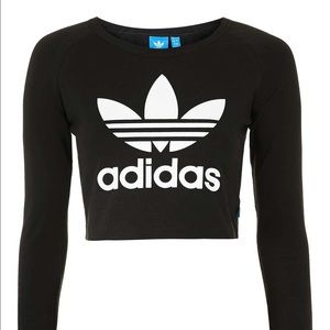 Adidas Long Sleeve Crop Top