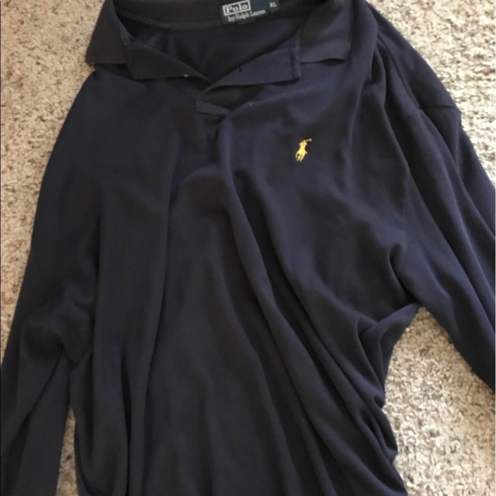 Polo shirt navy blue