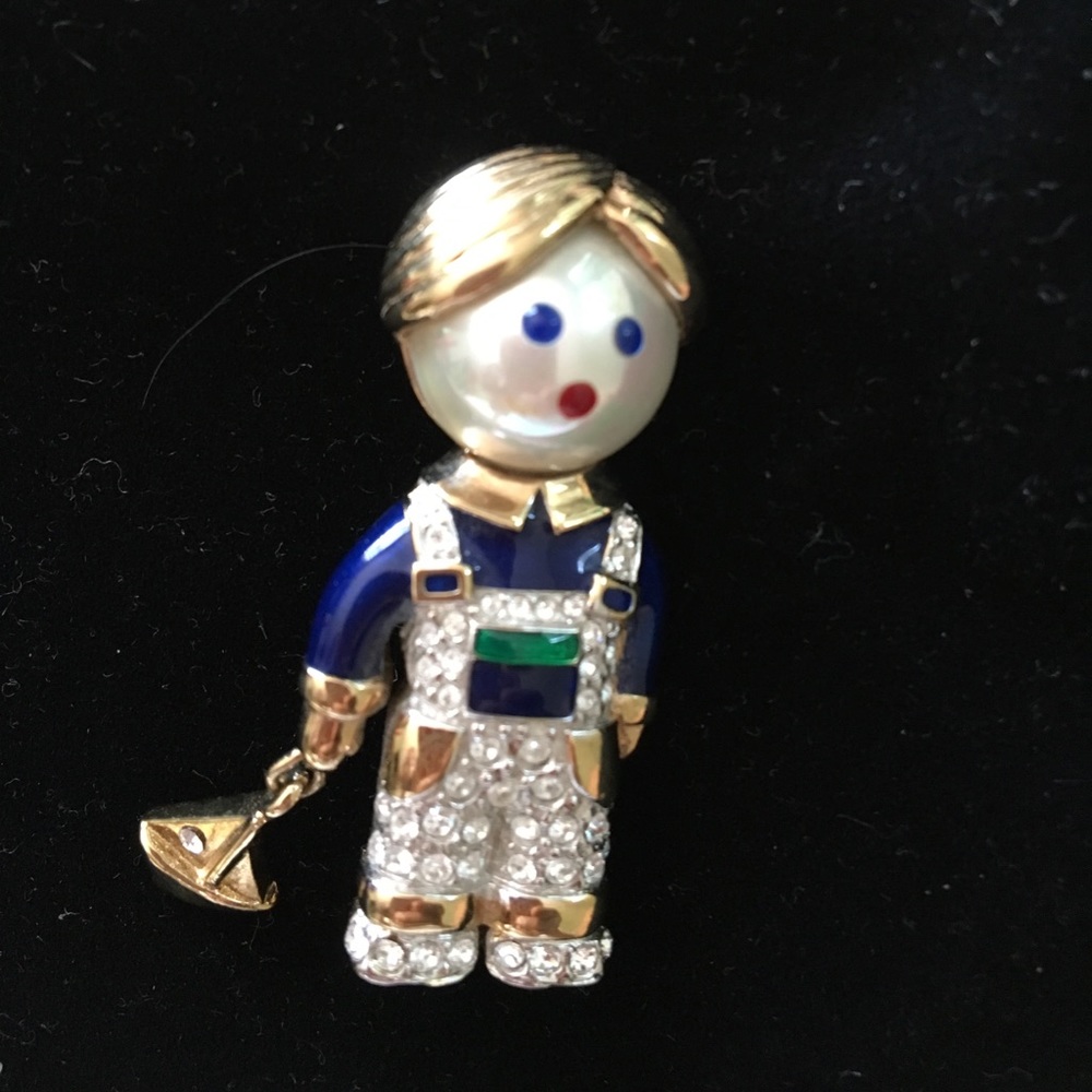 Carolee little boy pin