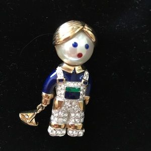 Carolee little boy pin