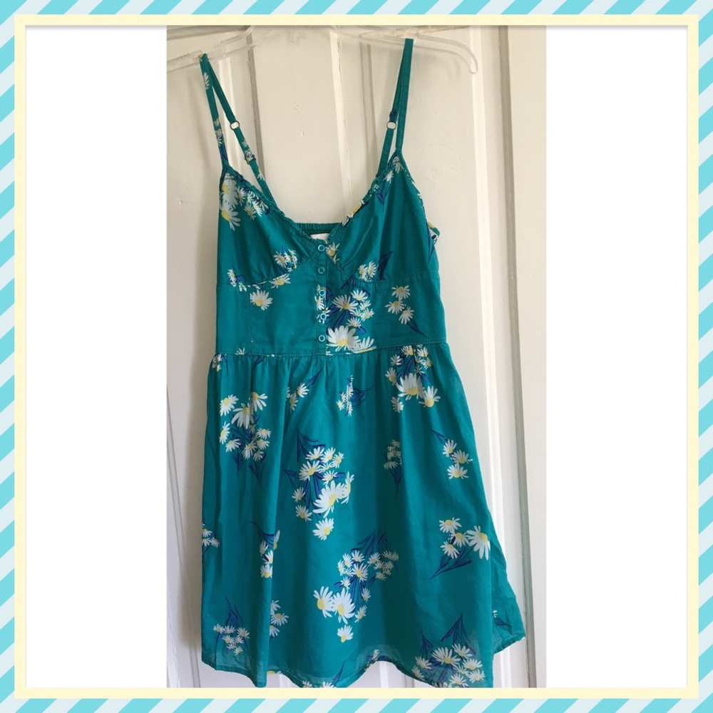 🌻EUC Teal Daisy Forever 21 Sundress 🌻