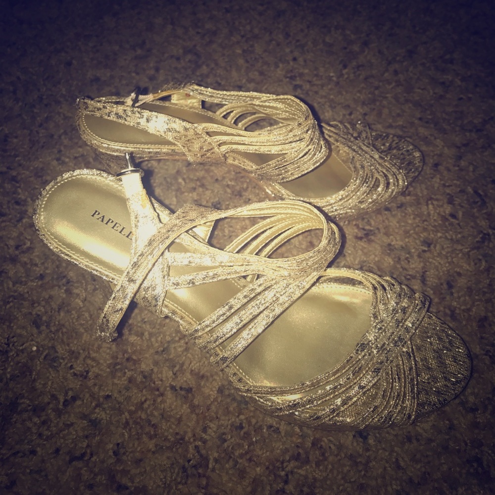 Gold heels