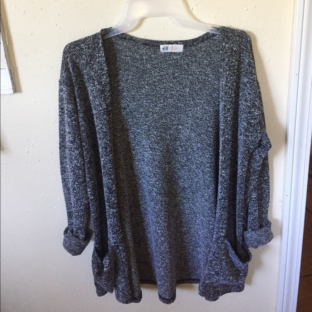 Gray cardigan