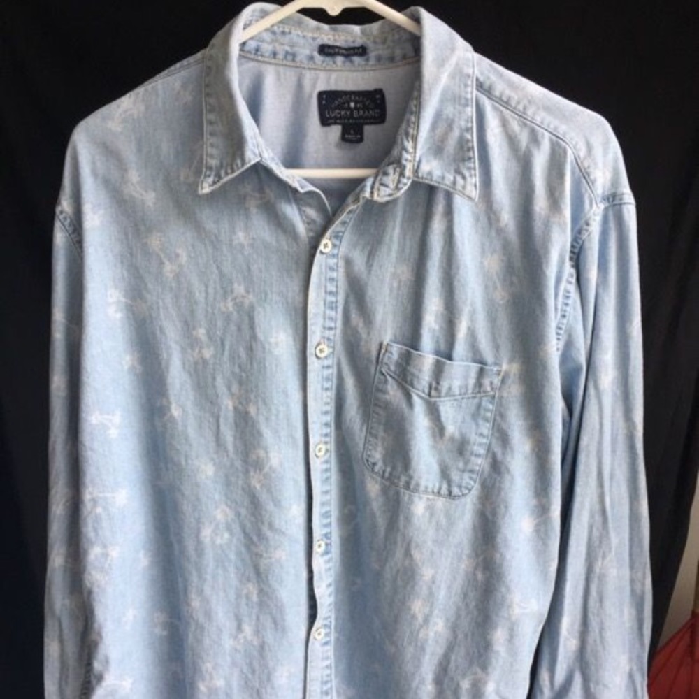 Authentic Lucky Brand Jean Button Down