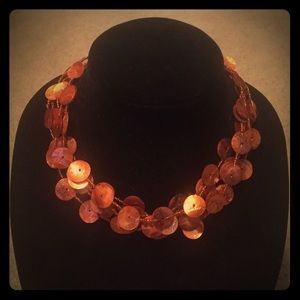 Orange Shell Necklace