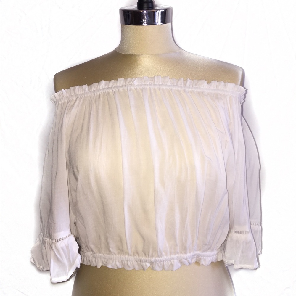 Coachella Style White Off the shoulder Blouse,