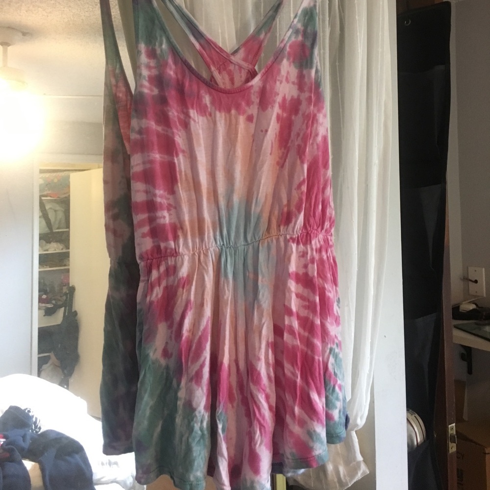 Tie dyed romper