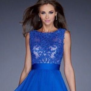 Royal blue cocktail - formal dress