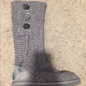 Ugg Classic Cardy Button Detailed Knit Boots