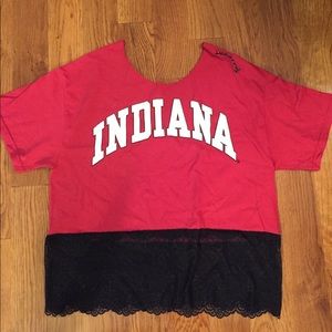 New! Never worn Indiana cropped tshirt