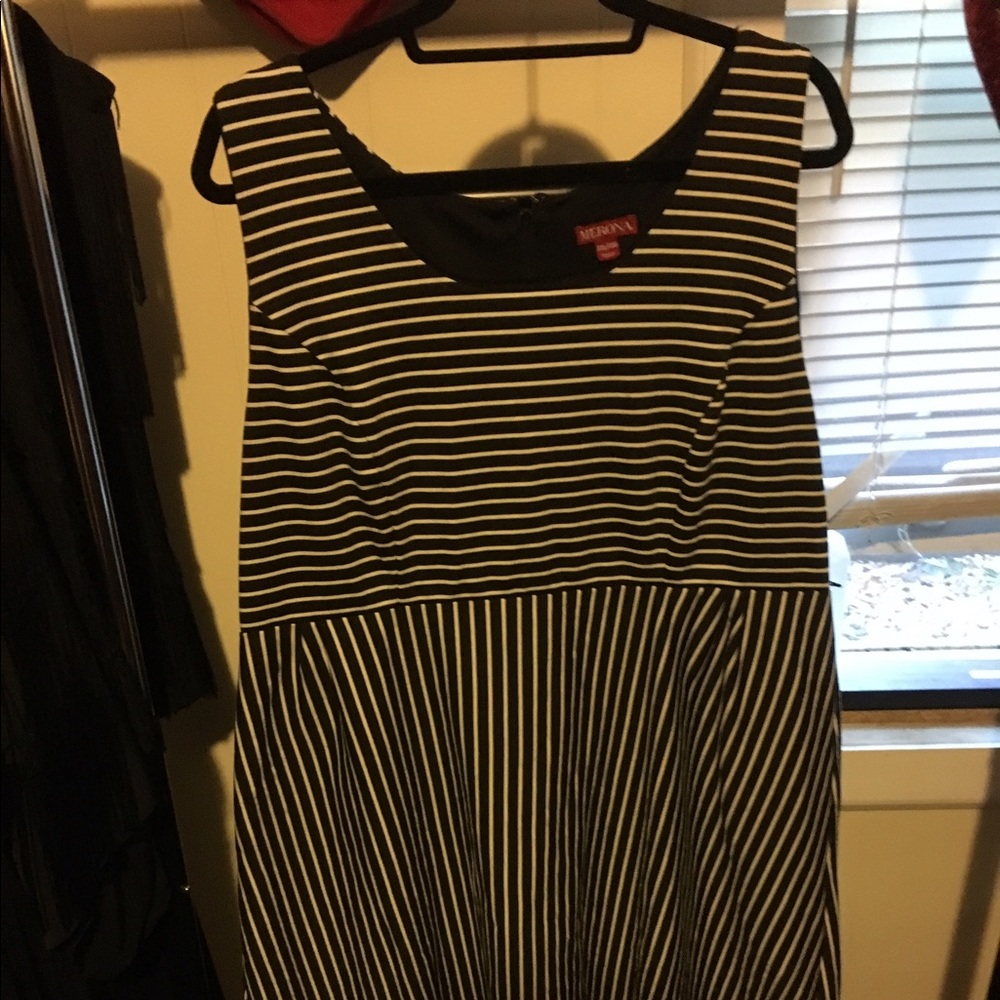 Black and White Stripe Merona Plus Size Dress