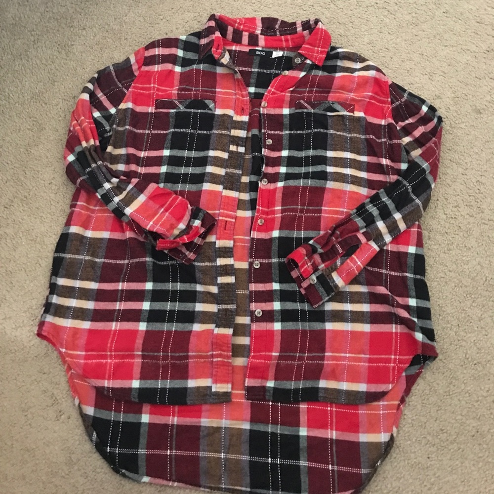 Urban Outfitters BDG Double-pocket Plaid Shirt