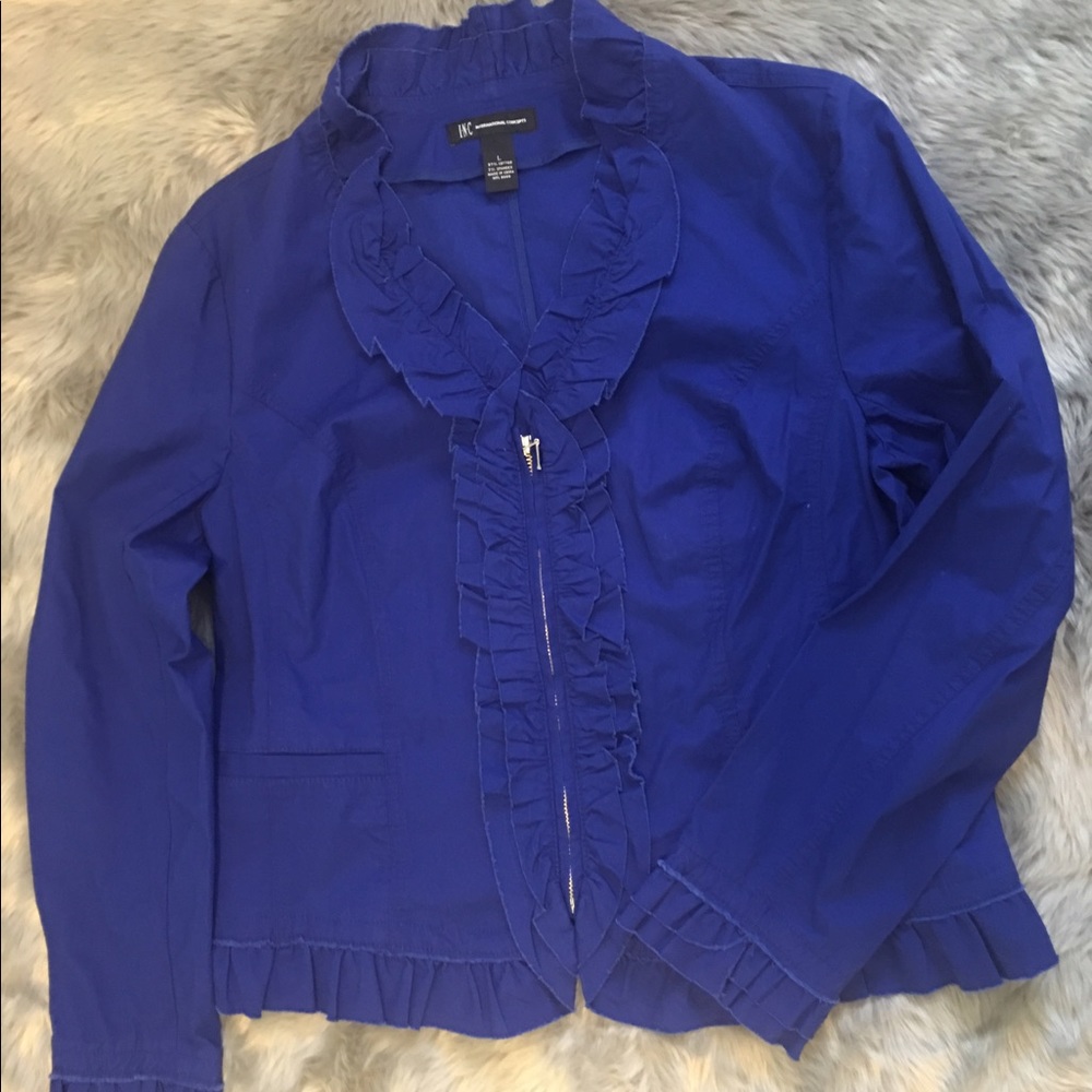 I.N.C internacional  😍blue utility jacket 💄