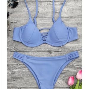 Two piece structured bathing suit