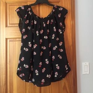 Floral Short Sleeve Blouse