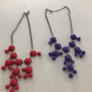 2 statement necklaces