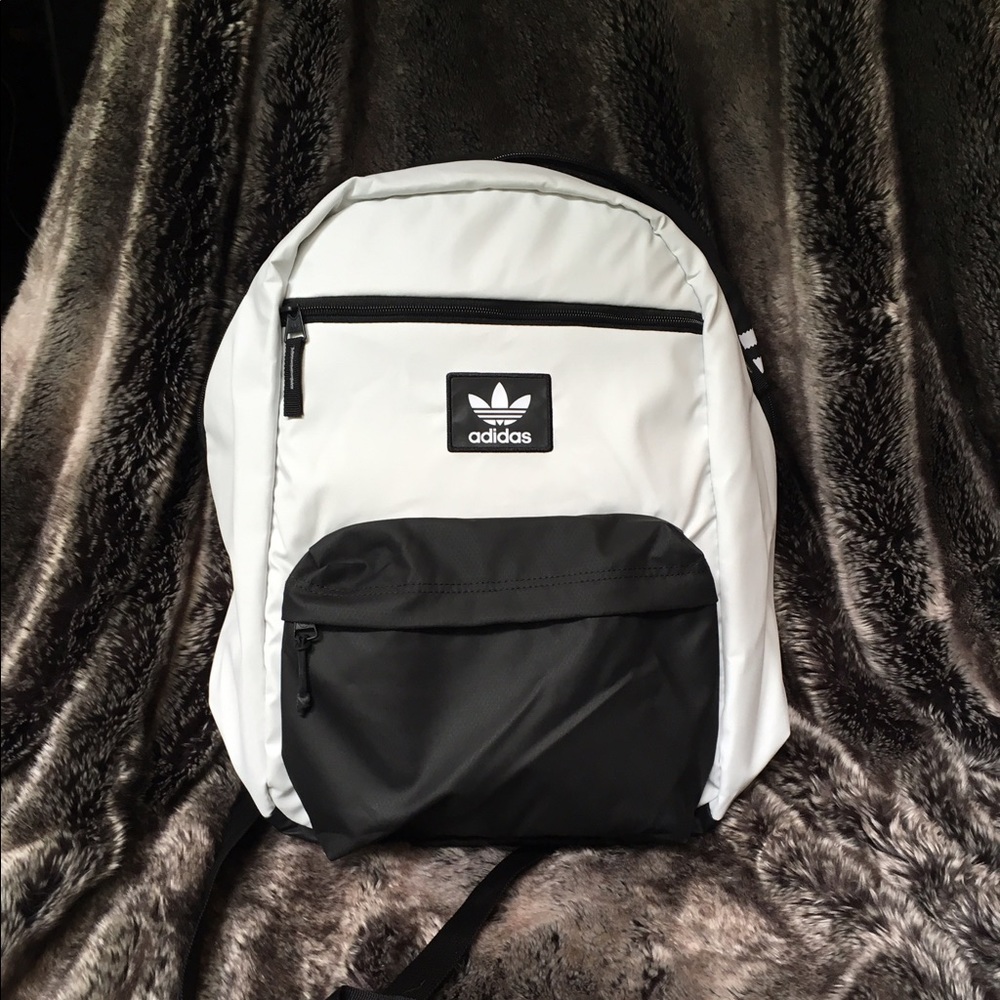 Adidas White & Black National Plus Backpack