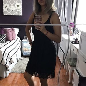 Lace black dress