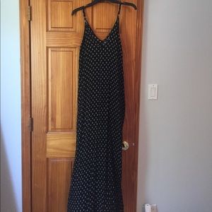 Black Patterned Maxi Dress