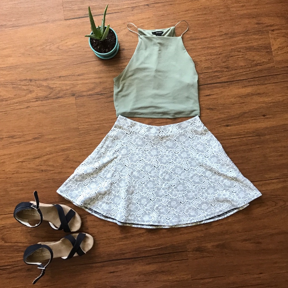 Lace Patterned Skirt