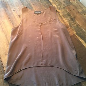 Anthropologie Hi-Low Hem Silk Tank