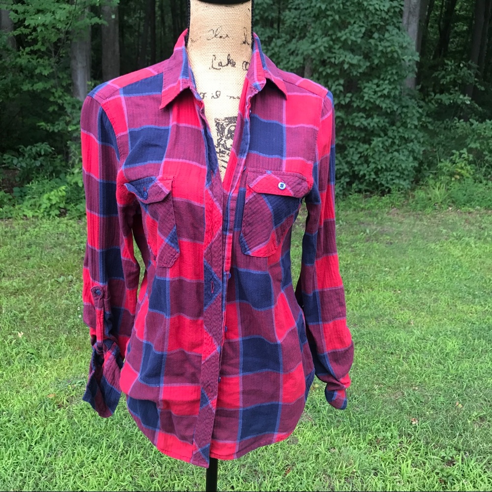 BDG Flannel Button up Top