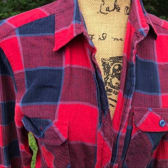 BDG Flannel Button up Top - Picture 2 of 4