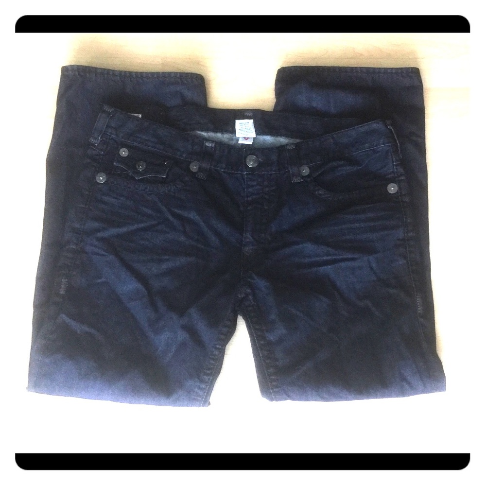 Big & Tall Authentic True Religion Navy Blue Jeans