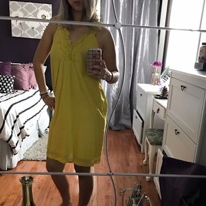 Chartreuse old navy dress