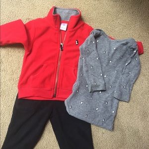 Carter's Penguin Fleece Set