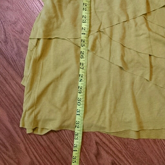 Petal Tiered Green Tank Dress NWT - Picture 5 of 5