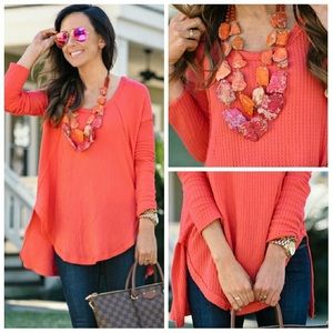 ✨SALE Free People Ventura Thermal in Poppy