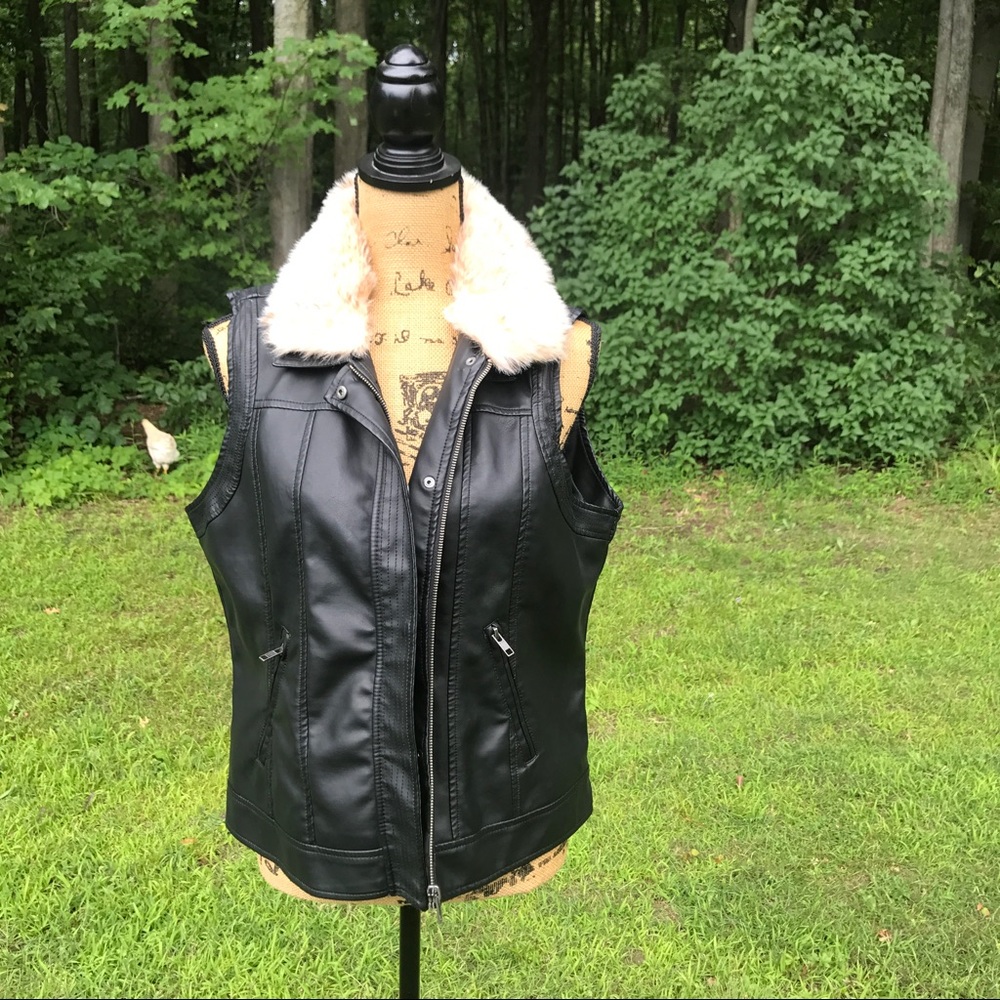 Faux Leather Vest