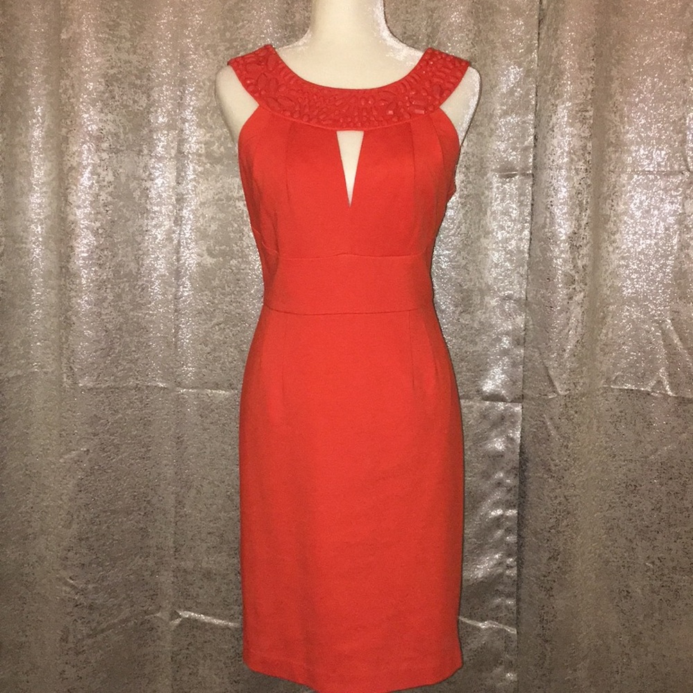 Trina Turk tangerine dress