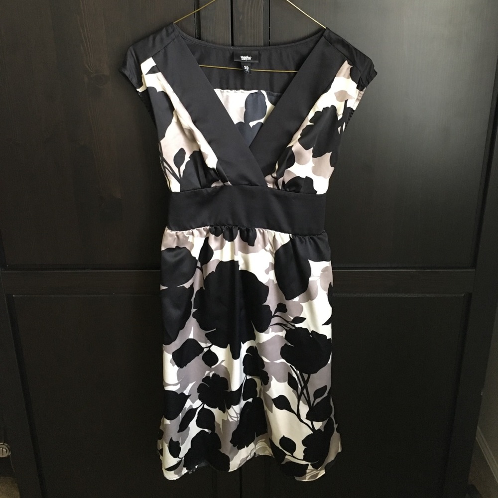 Black and white floral dress by Mossimo