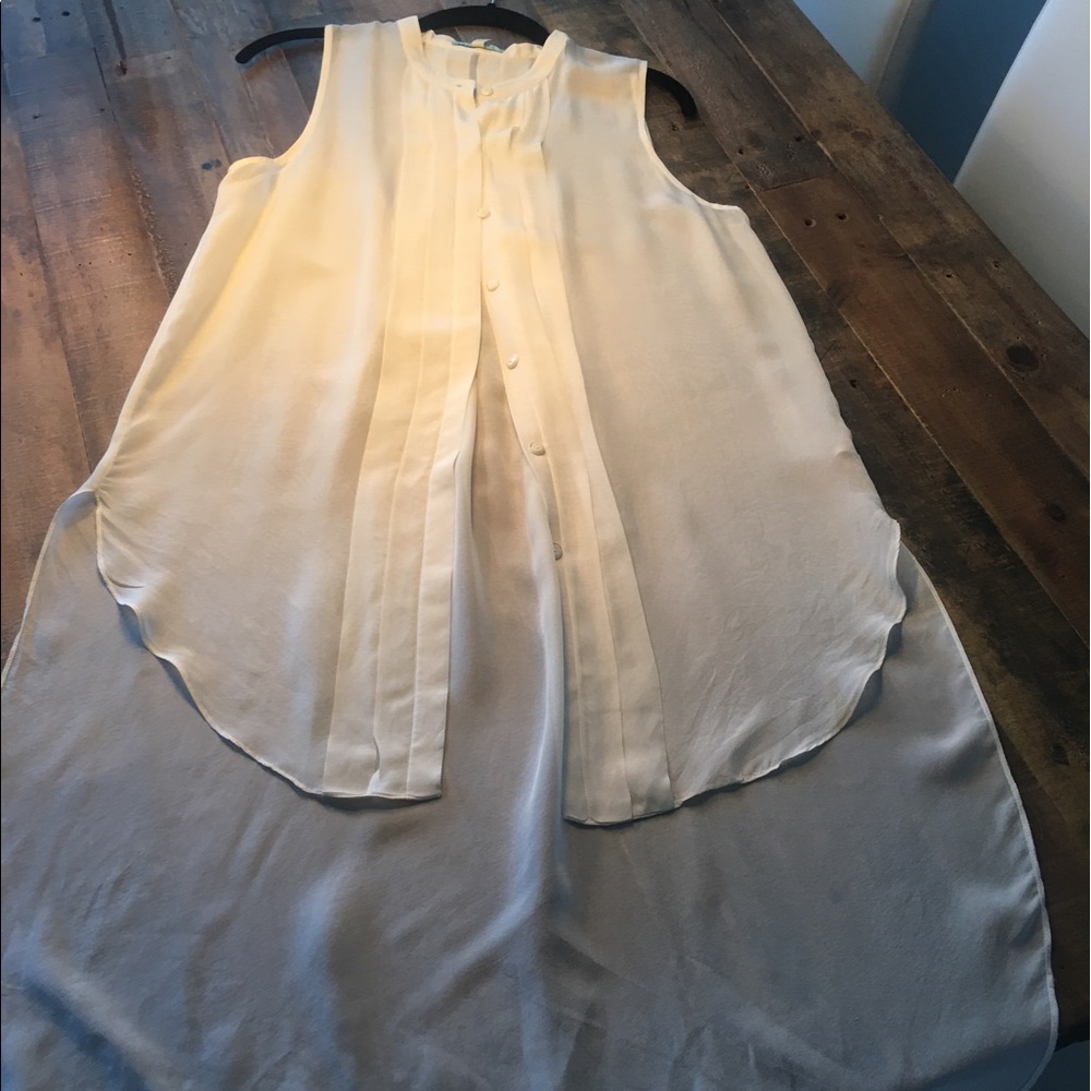 Anthropologie Silk Extreme Hi-low blouse