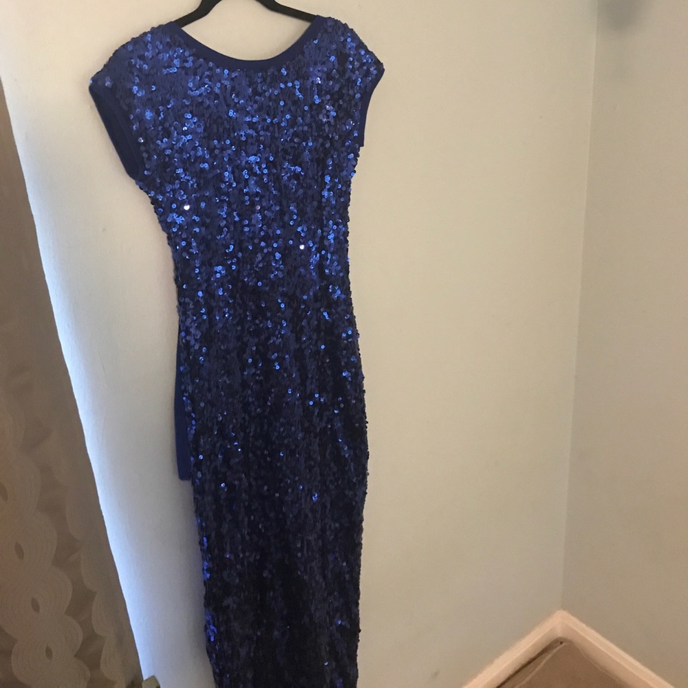 Sequined Maxi with Open Back