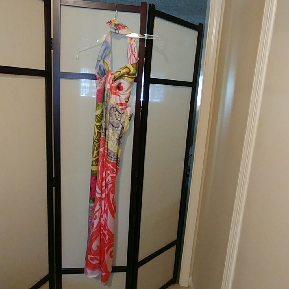 Multicolor summer print dress