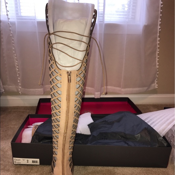 Vince Camuto Gladiator Over-the-Knee Sandals - Picture 6 of 8