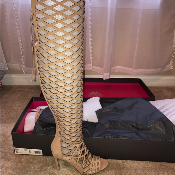 Vince Camuto Gladiator Over-the-Knee Sandals - Picture 7 of 8