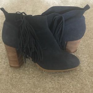 Navy Booties