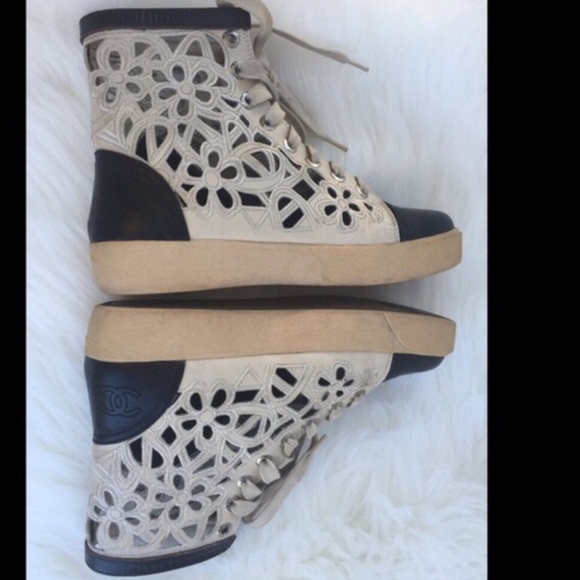 HOLD🌸Authentic CHANEL High tops - Picture 4 of 5