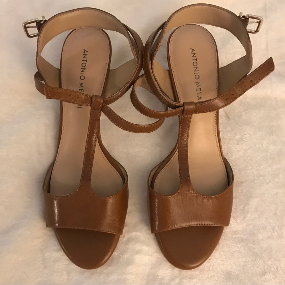 Antonio Melani T-Strap Heeled Sandals