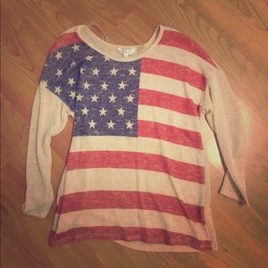 Light weight American Flag sweater