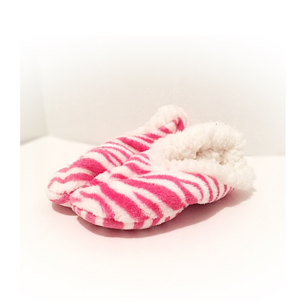 Zebra Plush Slippers. Soft & Comfortable Footwear